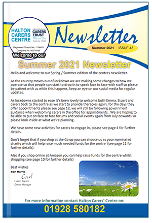 Issue-43-Halton-Carers-Centre-Newsletter-Summer-2021-cover