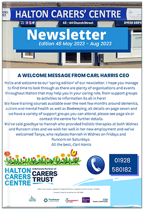Issue 48 - Halton Carers Centre newsletter for April 2023