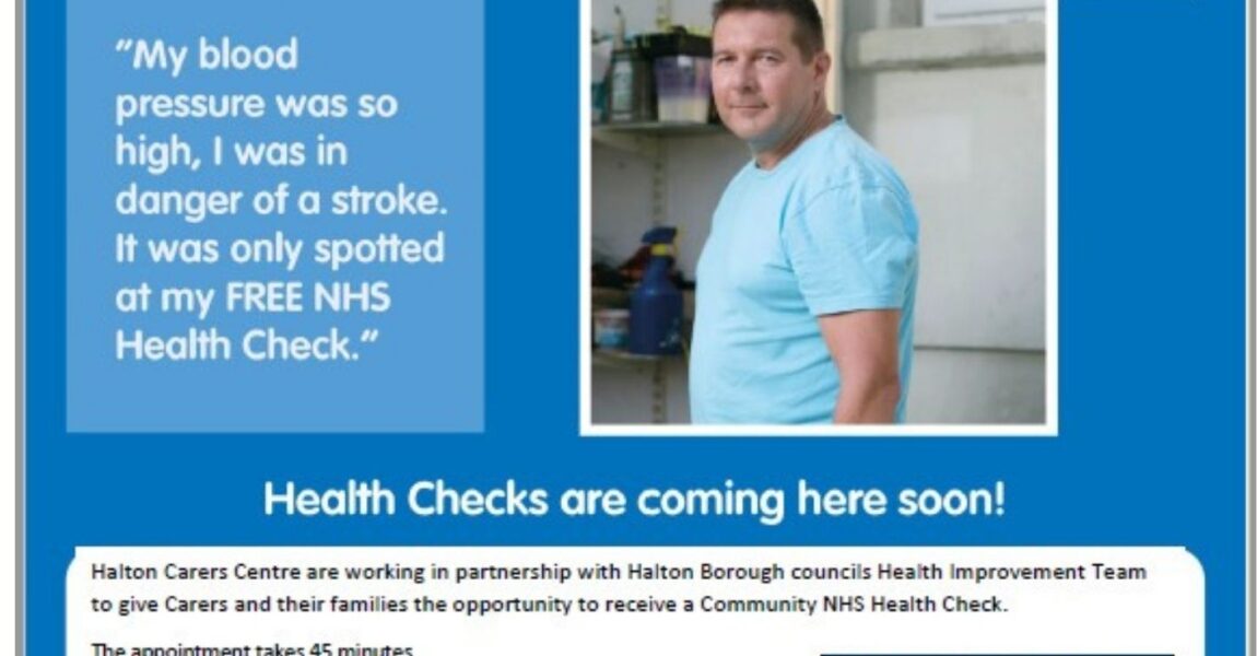 Carers Health Checks Halton Carers' Centre Charity Registration